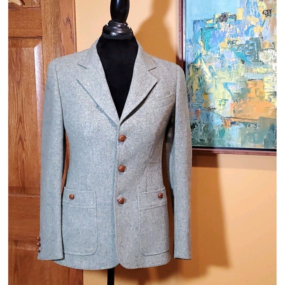 Women's Gray Wool Blazer